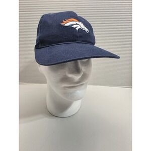 Vintage Denver Broncos Hat Cap Blue NFL Pro Line Nike Snap Back Men One Size 90s
